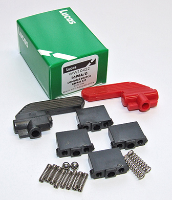 Alloy switch rebuild kit 1974-  Black & red long levers