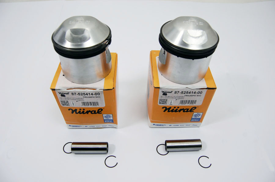 T120 +060 Pistons pair Nural made in Germany