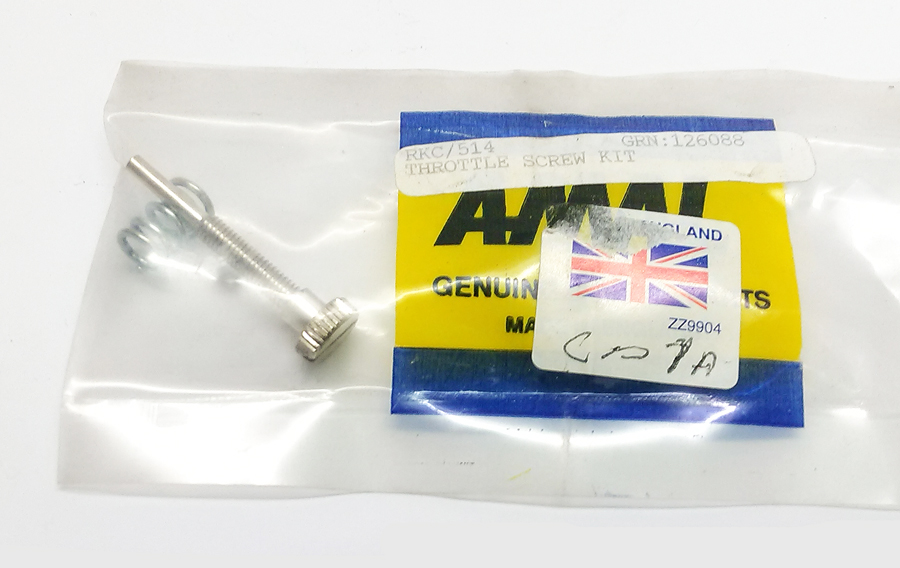 Throttle adjuster screw & spring Monobloc