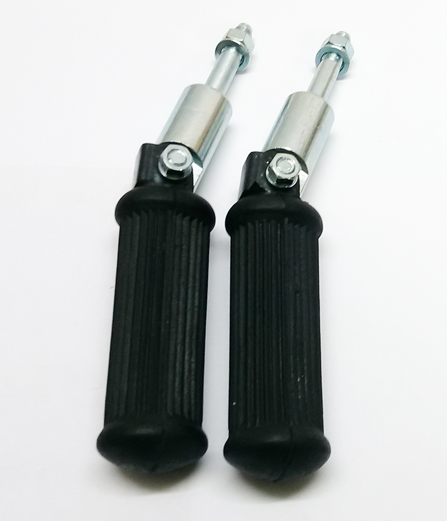 Rear footrest assembly pair universal