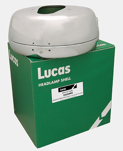 Lucas Flat backed headlamp universal no holes