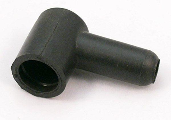Rubber cover for 90 degree terminal