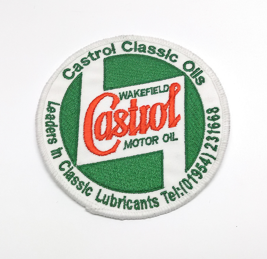 Castrol Classic Ebroidered sew on badge 115mm diam
