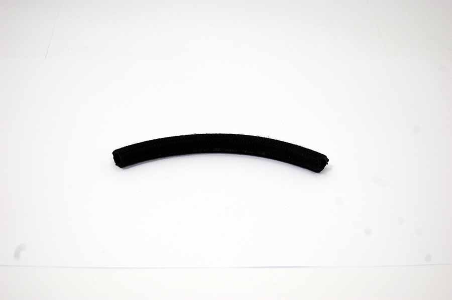 Oil pipe black frabric braided 3/8 bore per foot