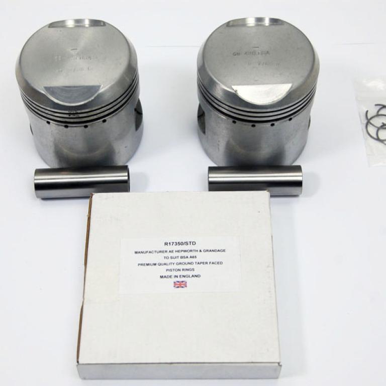 BSA pistons std 7.5:1 complete A65