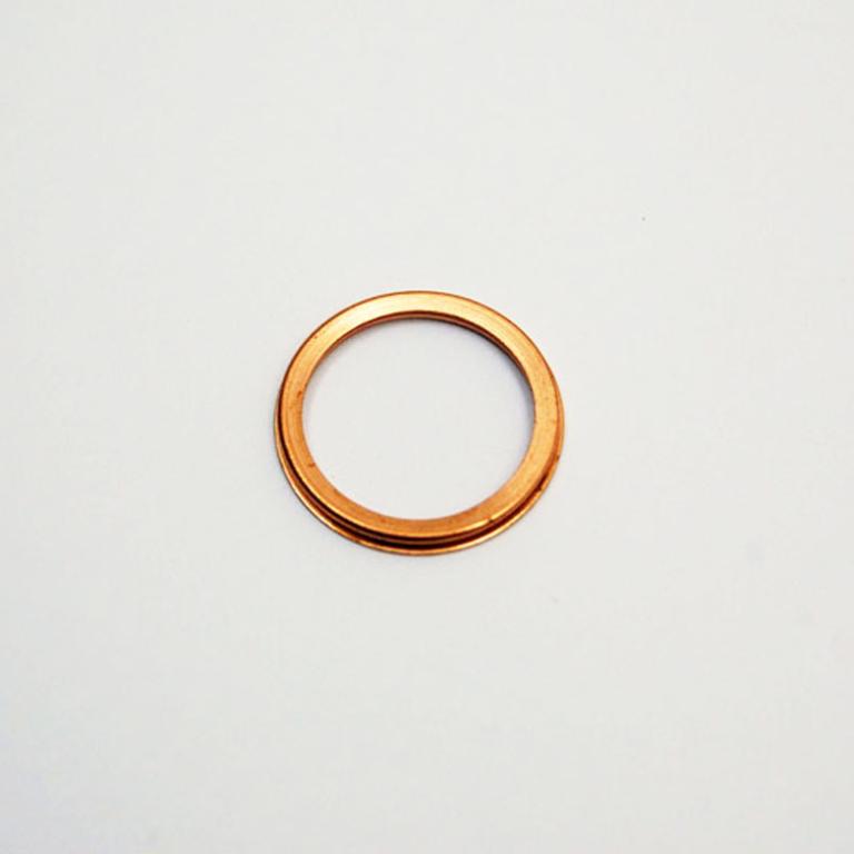 Rocker box inspection plug folded copper washer