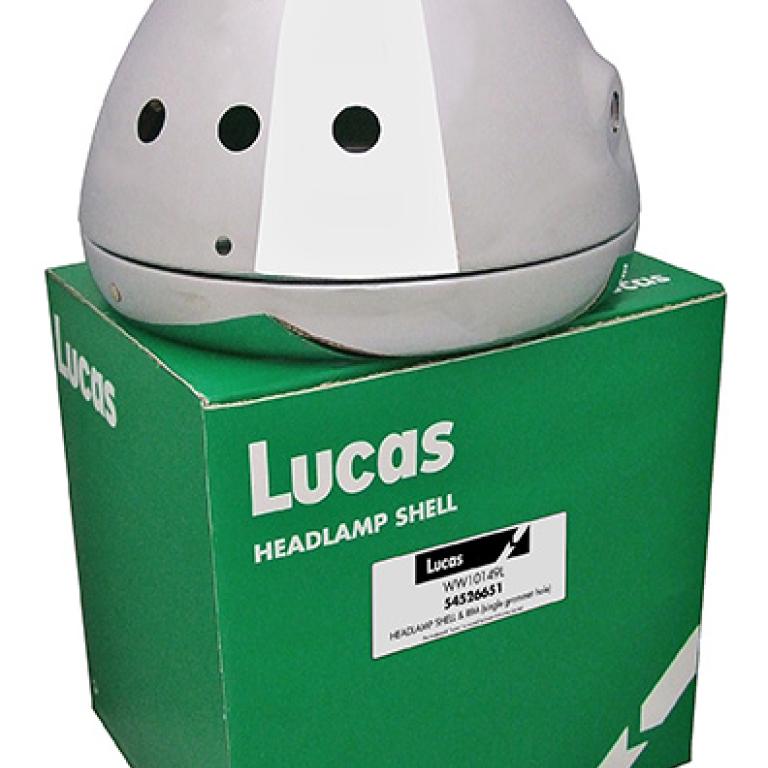 Lucas Headlamp shell & rim T140 3 warning lights, 1 switch