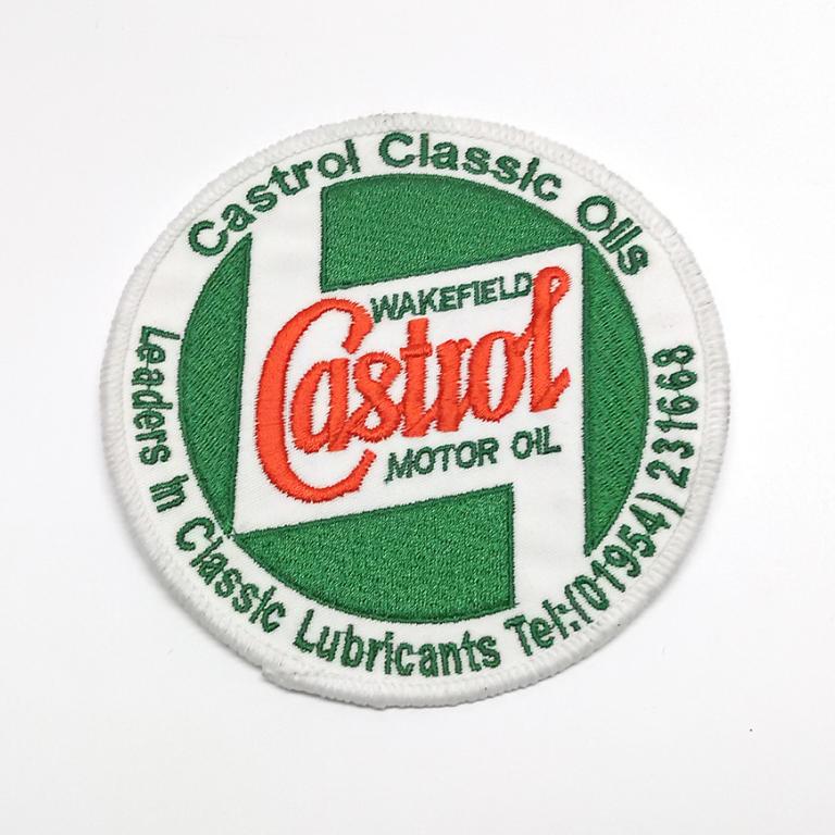 Castrol Classic Ebroidered sew on badge 115mm diam