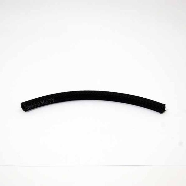 Oil & Petrol pipe black braided frabric 1/4 bore per foot