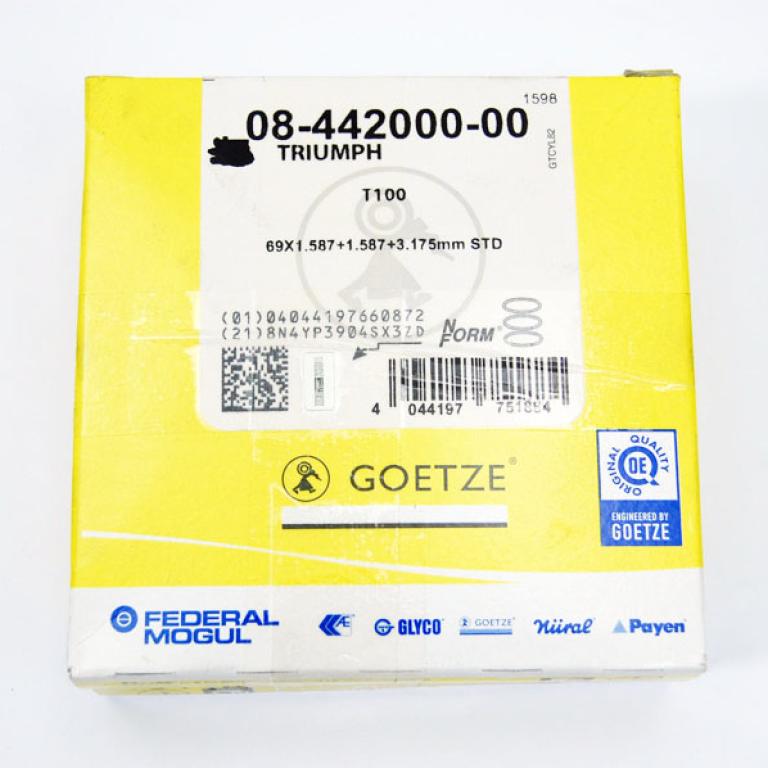 T100 standard ring set unit 500 Goetze made in Germany